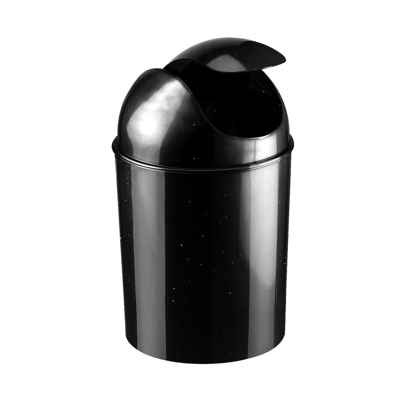 Umbra 1.25 Gallon Mini Waste Can with Removable Swing-Top Lid - Small Garbage Bin for Kitchen, Bathroom, Bedroom, Office - Compact Trash Can Fit Under Tables & Counters - Galaxy Black - Image 1
